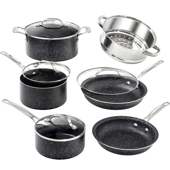 Granite Stone Dining Granite Stone Pots And Pans Set Piece Nonstick